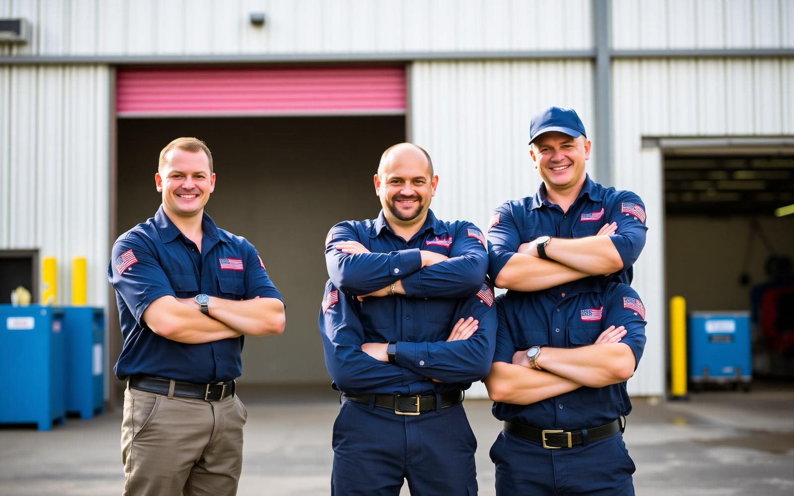 Buckeye Electric team outside their shop